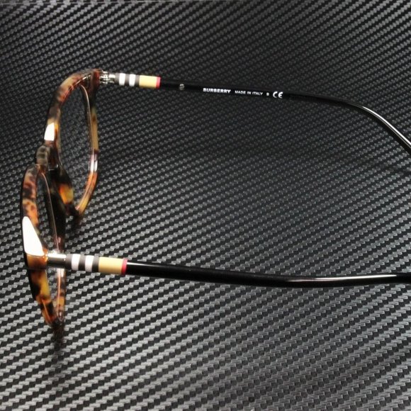 Burberry Black Havana Mens Eyeglasses - Picture 2 of 5